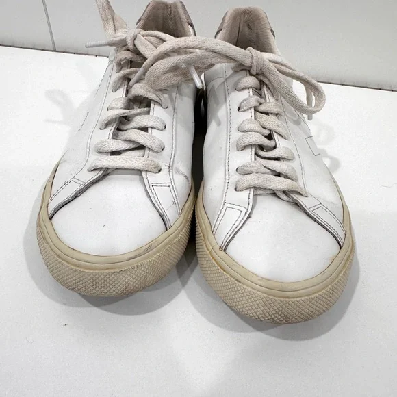 Veja women’s white Esplar leather sneakers size 5 - Picture 2 of 7